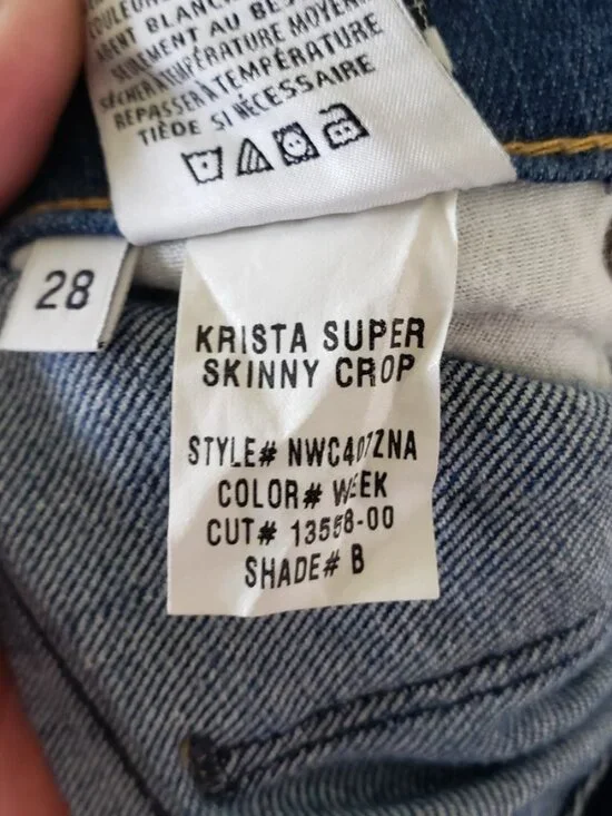 Hudson Jeans Womens 28 Medium Wash Distressed Krista Skinny Crop Denim Pants - Picture 5 of 5